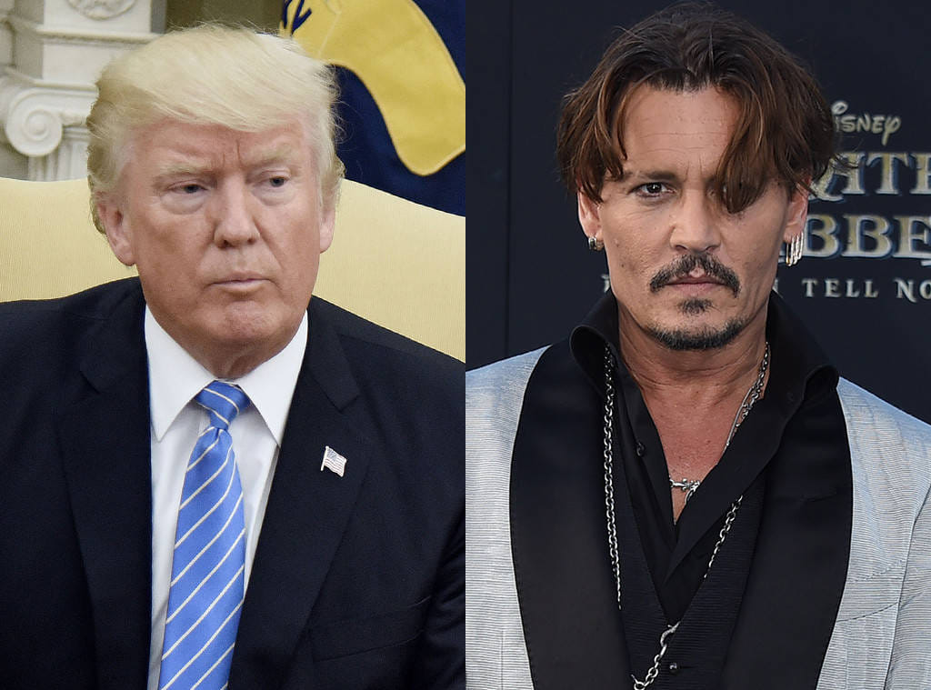  Johnny Depp Alludes to Trump Assassination