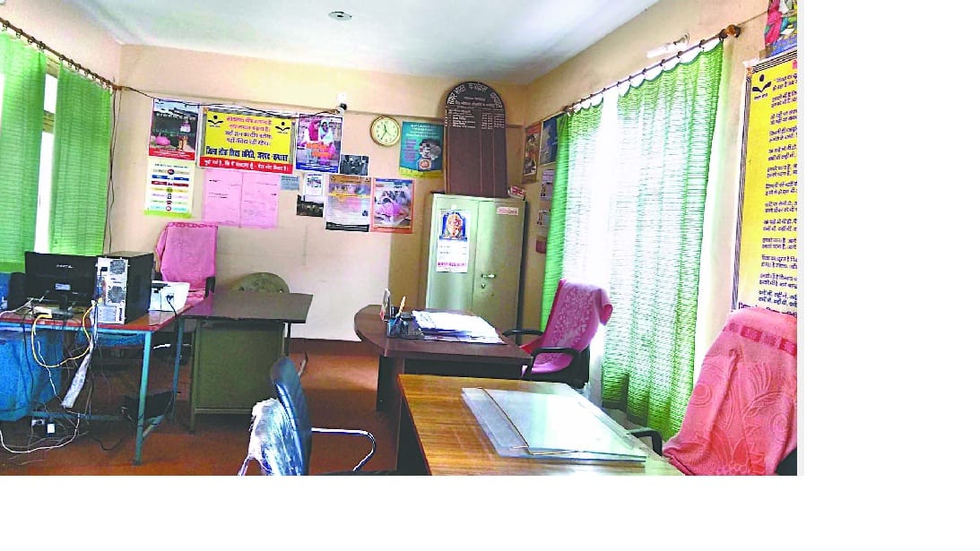 Most chairs lying empty in the education department