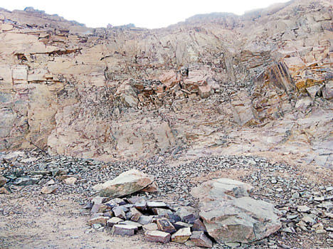 75 per cent of mountain climbing affected stone trade
