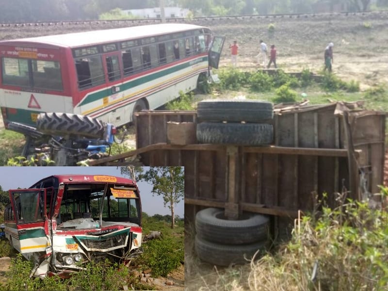 bus accident in itaunga in Lucknow.