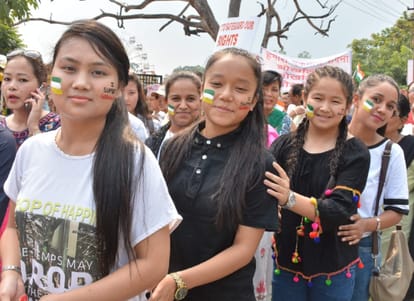  people protest to gorkhaland