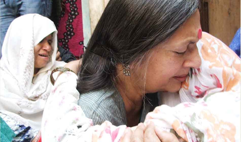 vrinda karat reached junaid family to meet after his brutal murder in train