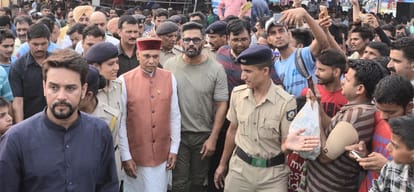 Bollywood Actor Sunil Shetty Attend Closing Ceremony of Himachal State Olympic Games