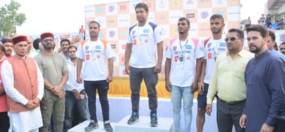 Bollywood Actor Sunil Shetty Attend Closing Ceremony of Himachal State Olympic Games