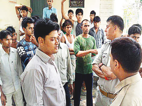 The rush of villagers at the powerhouse, supply closed