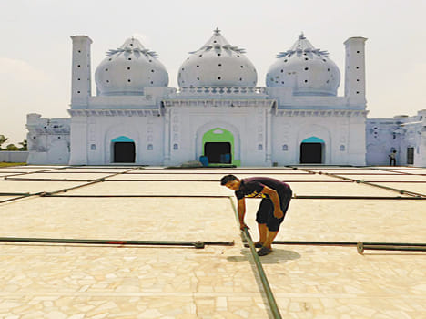 Namaj will be taught under the tent in New Idgah