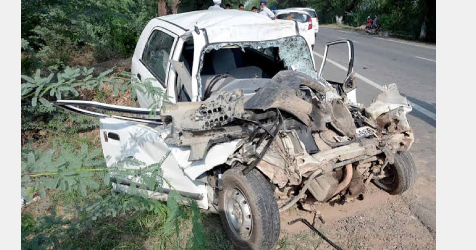 Big accident in bathinda mansa, 5 death