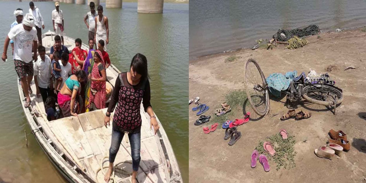 boat drown in ganga at mirzapur,two died
