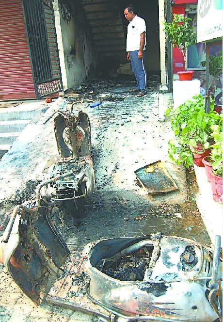   House caught fire in rudrapur