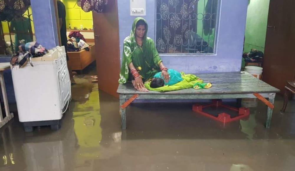 dehradun city a view after heavy rain