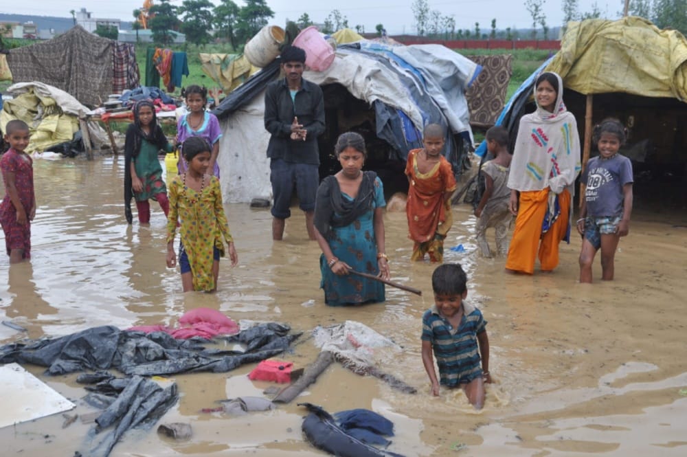 dehradun city a view after heavy rain