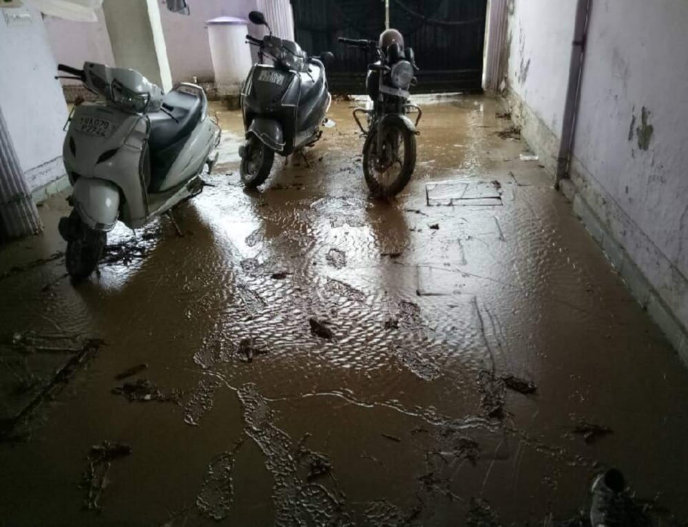 dehradun city a view after heavy rain