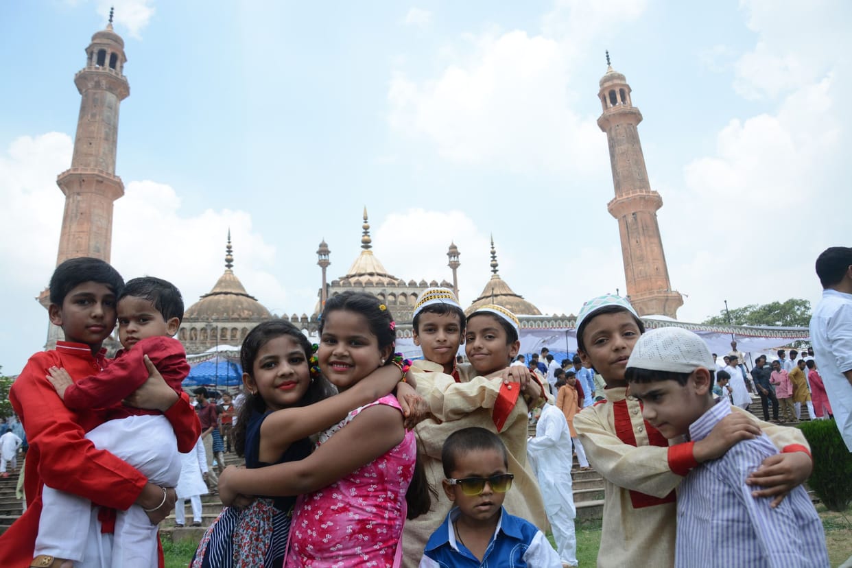Eid celebration pic Lucknow.