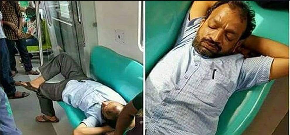 Dumb and deaf man photos goes viral as drunk in kochi metro