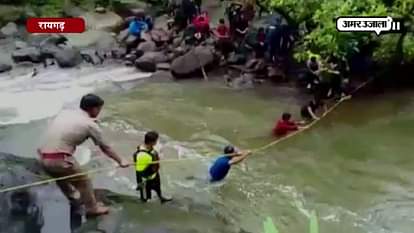 55 students were trapped in Kundalika River, rescued from Devkund Waterfalls