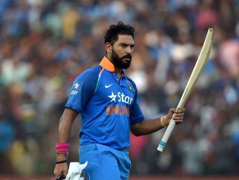 India Vs West Indies 2nd ODI Yuvraj Singh Wears Champions Trophy Jersey
