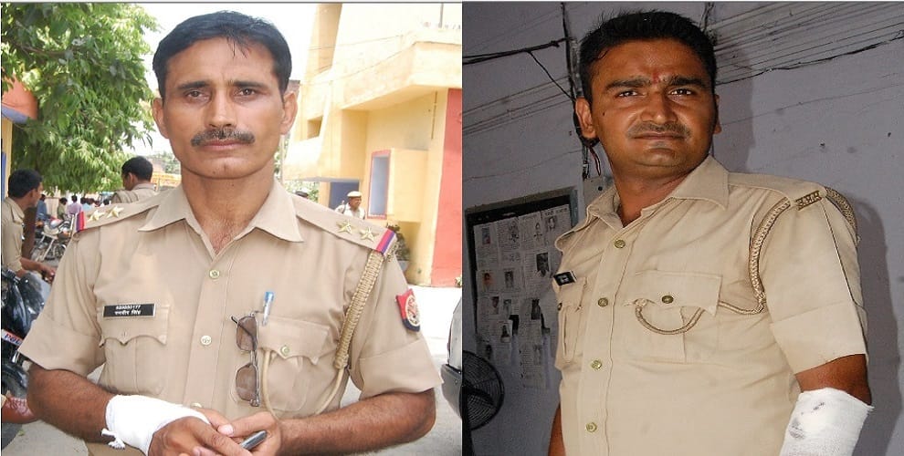 Bike thieves attacked the police, two daroga injured