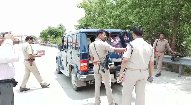 police man in mathura accused of rape with her daughter denied charge