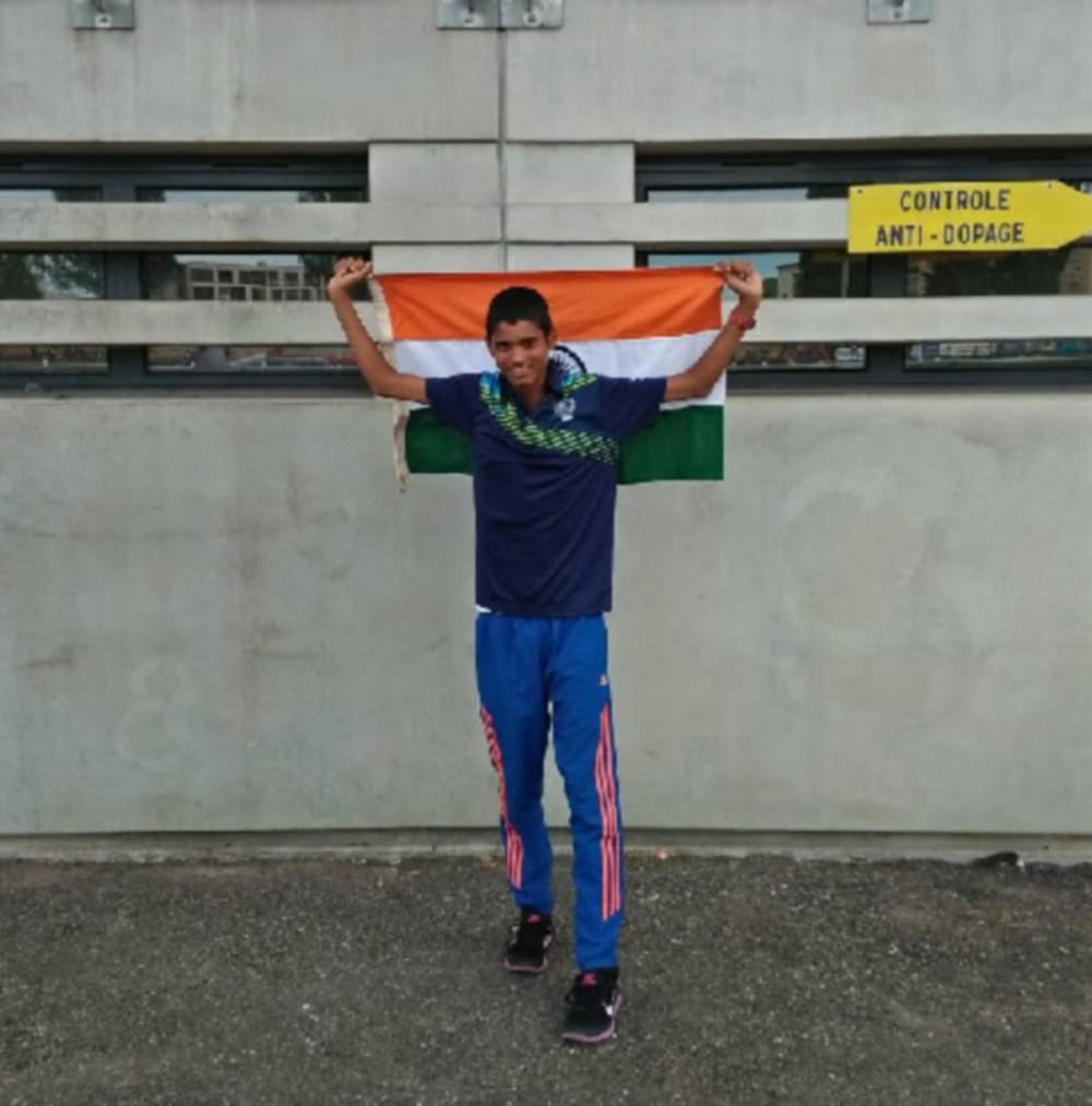 uttarakhand boy won silver medal in athlete in france