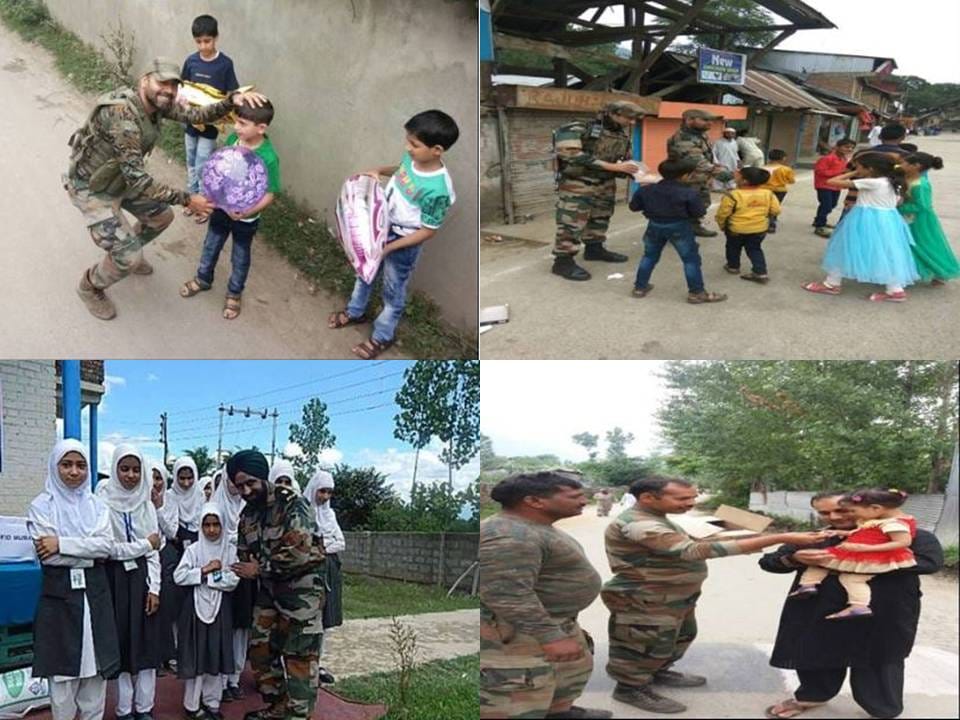 iNDIAN ARMY CELEBRATED EID WITH KASHMIRI KIDS