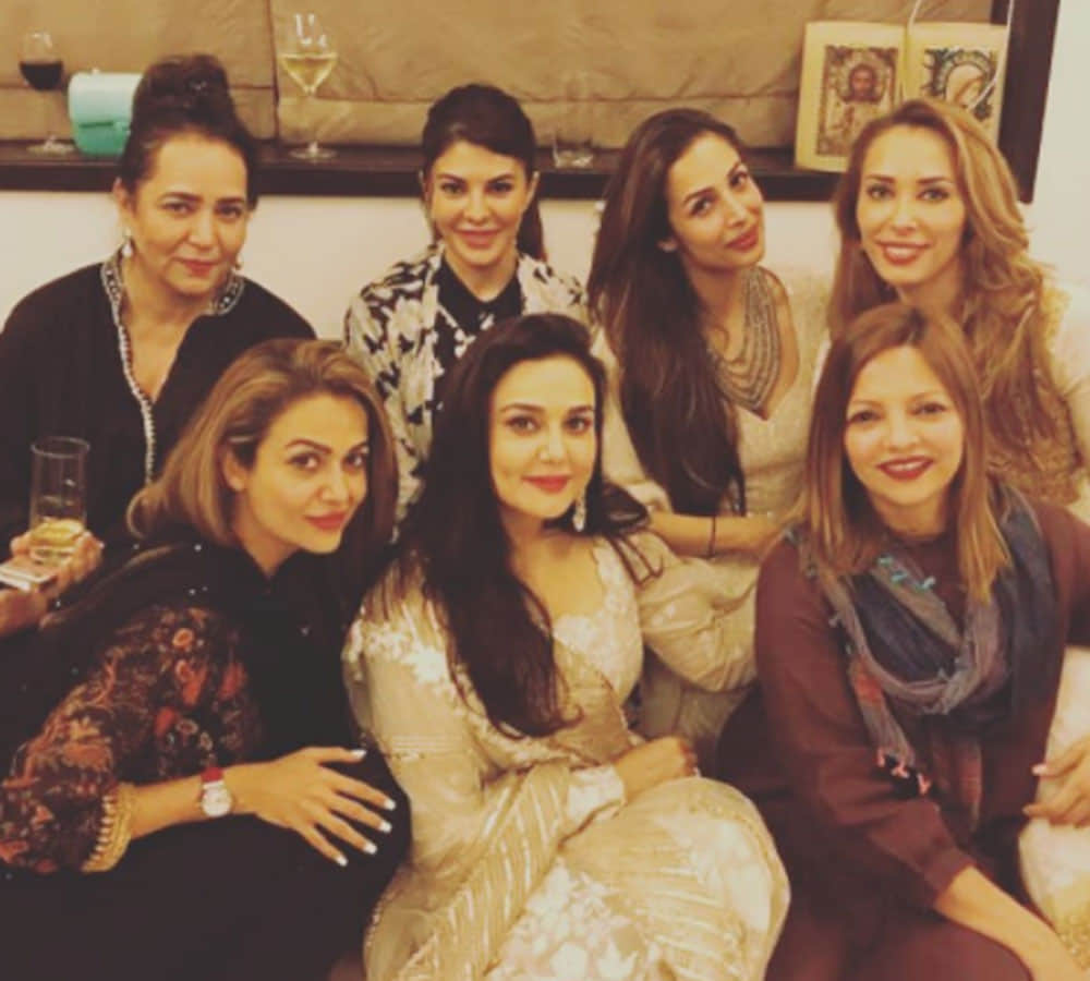 eid party at salman khan house arbaaz khan with malaika arora iulia vantur