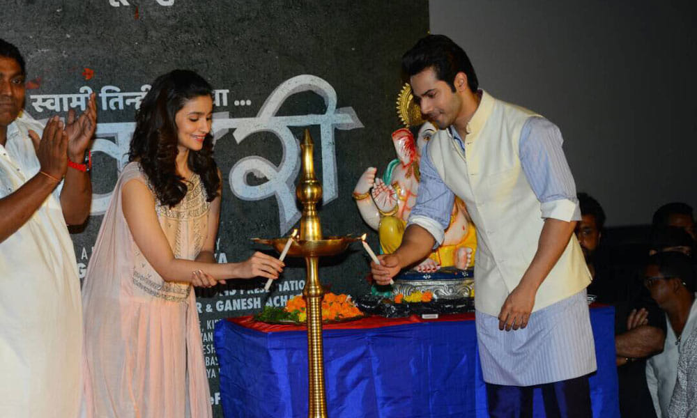 varun dhawan and alia bhatt launch music for ganesh acharya film bhikari