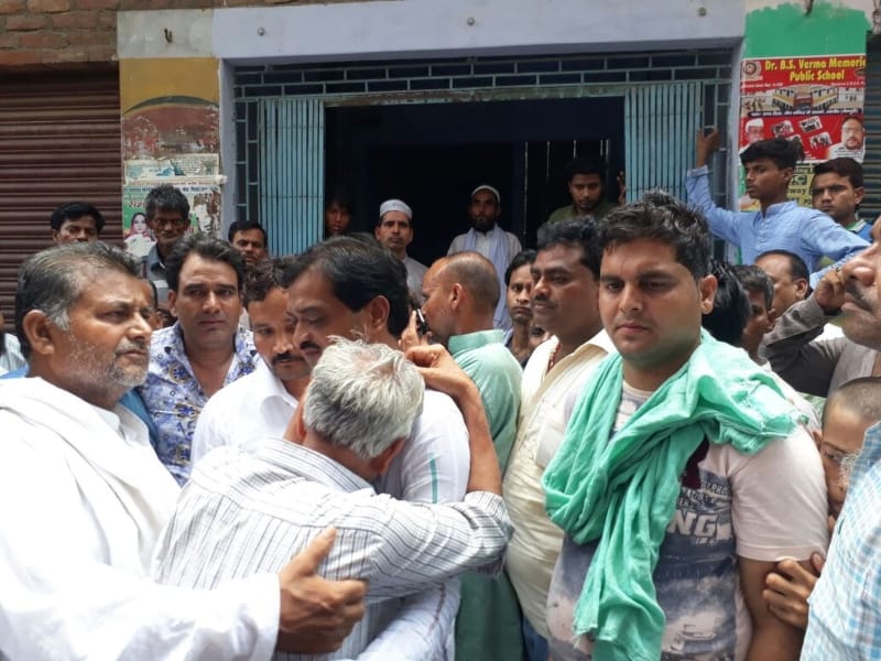 in bhogaon mainpuri last rite of imran has been performed