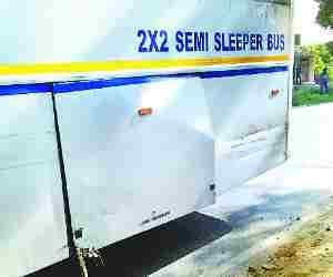One died due to opened Bus Door