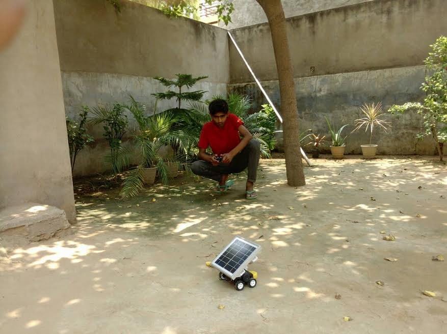 unique invention in india, battery car invented by student to detect mine