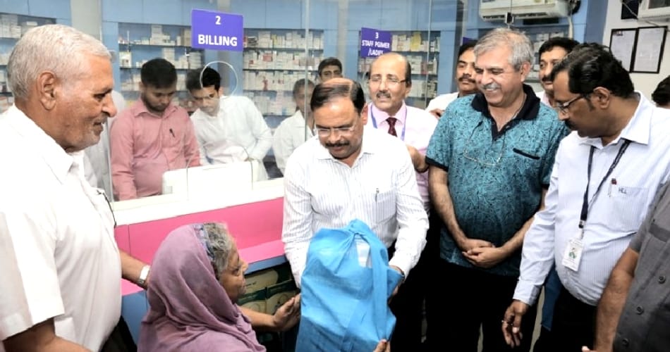 CK Mishra visited the 250-bed construction hospital in PGI