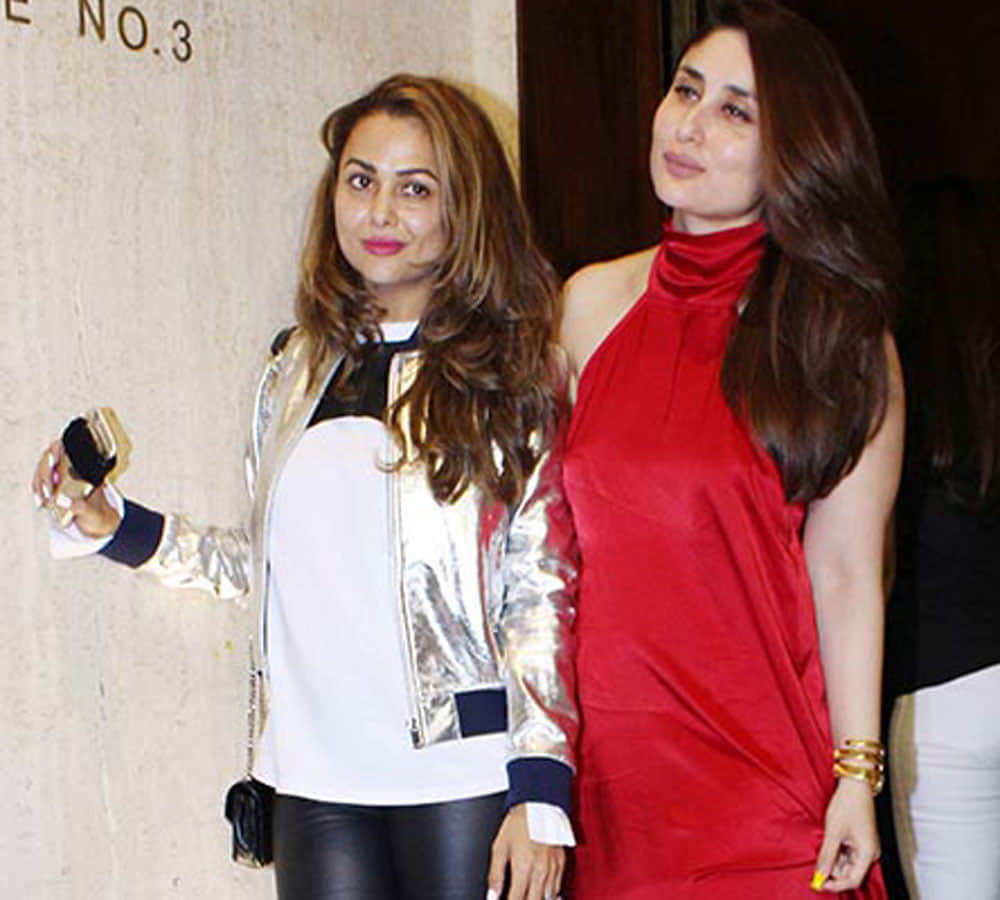 kareena kapoor malaika arora and amrita arora reached in manish malhotra party