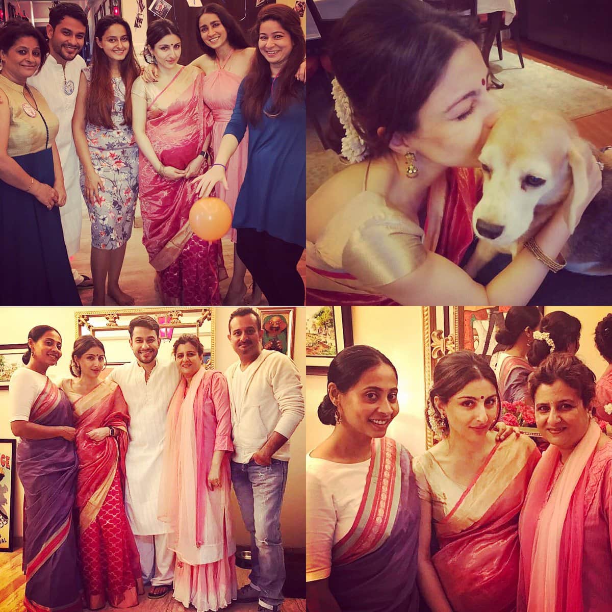 Pregnant Soha Ali Khan looking pretty in these baby shower pics 