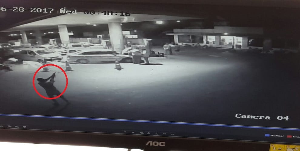 The demolition firing of criminals on CNG, CCTV Camera Capture