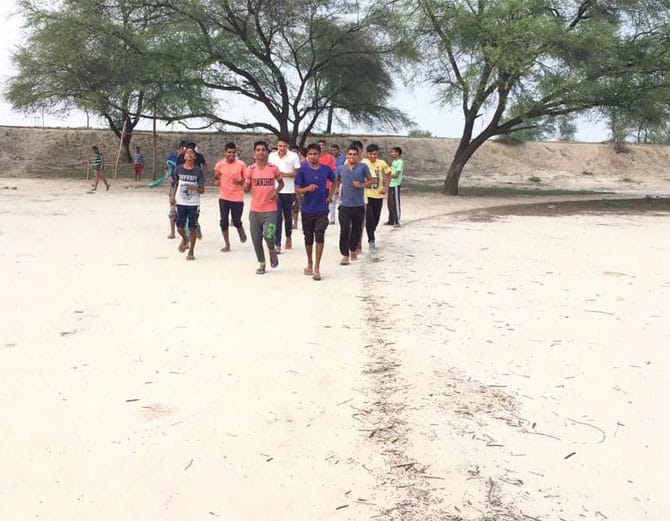 kaithal village boys hard work for indian army recruitment