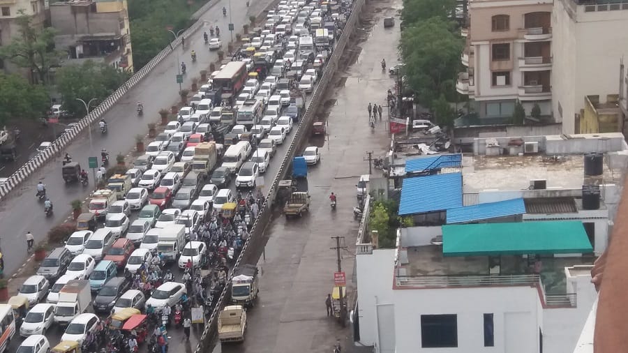 heavy rainfall occurs in jaipur before monsoon 