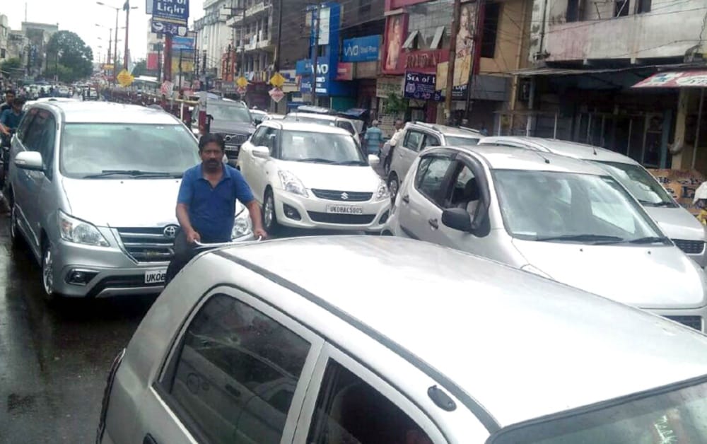 haridwar city after heavy rain