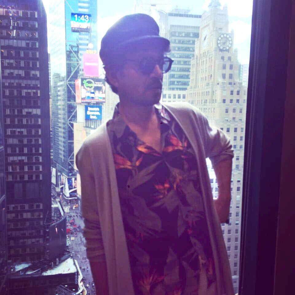  Irrfan Khan has shared some pictures sporting some extraordinary looks in New York