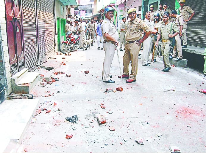 Police attack in Muzaffarnagar
