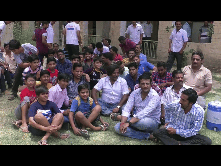 protest of people in jaisalmer