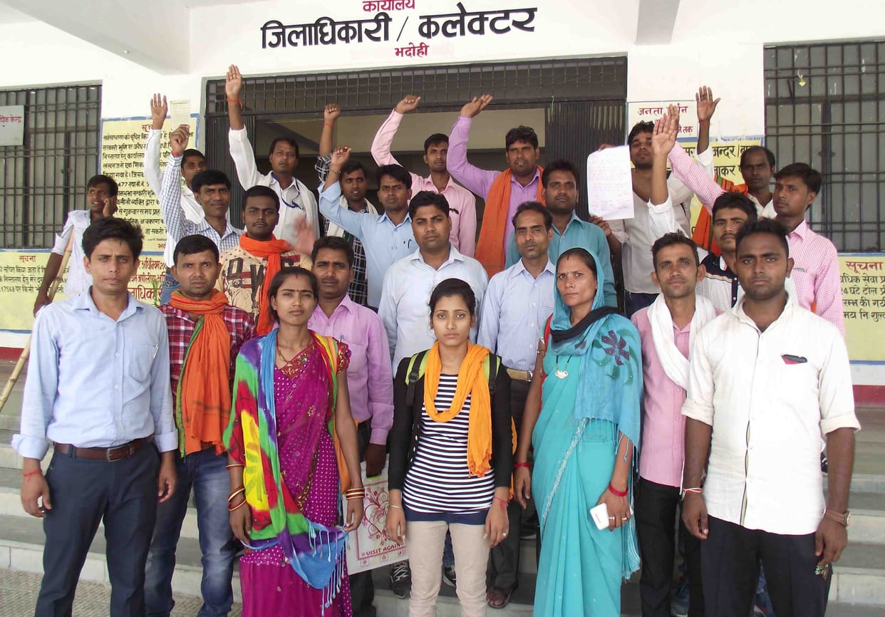 cleanness nayaks protests for theier demads 
