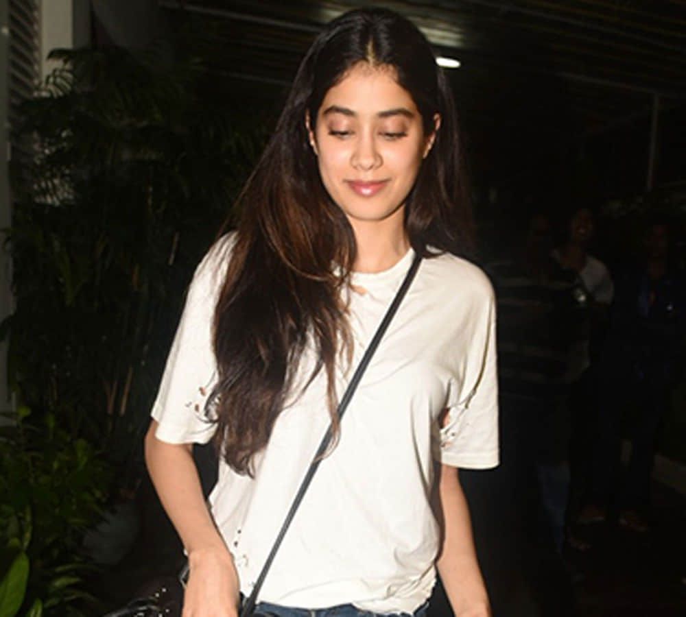 Jhanvi Kapoor and Ishaan Khattar spotted at the special screening of film Baby Driver