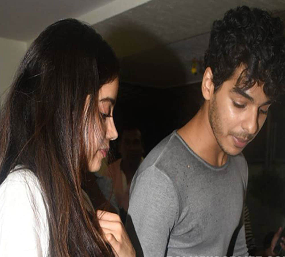 Jhanvi Kapoor and Ishaan Khattar spotted at the special screening of film Baby Driver
