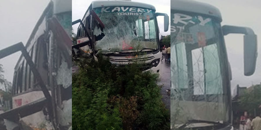 Amarnath Yatra Pilgrim bus collides with truck on Jammu-Pathankote National highway