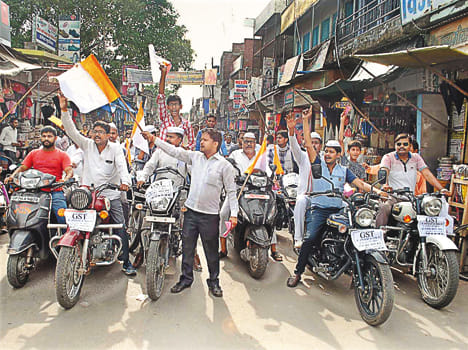 Bike Rally Removal Traders Copies of GST