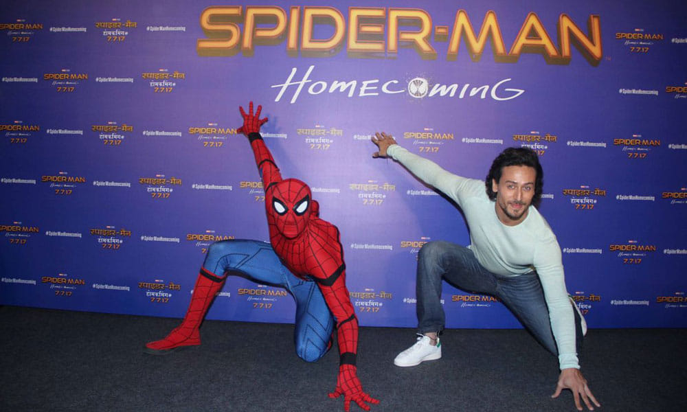 tiger shroff dubbed voice for hindi spider man homecoming trailer released