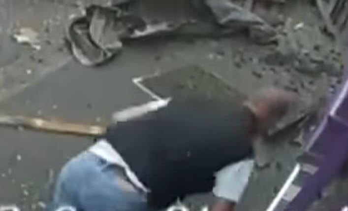 Weird News after bus hit man he gets up and walks into a bar in Reading UK