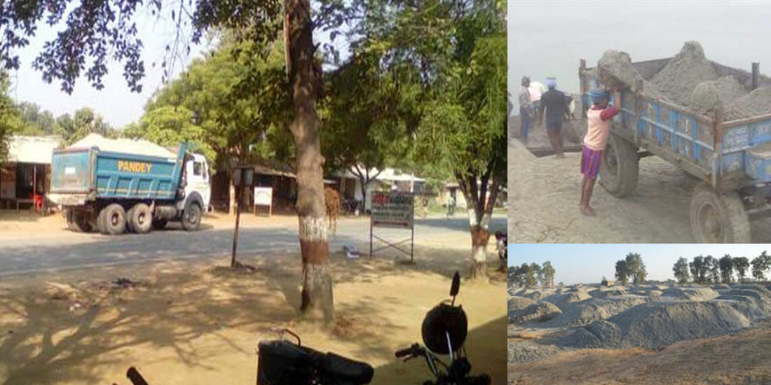 sand mining in chitrakoot at uttar pradesh