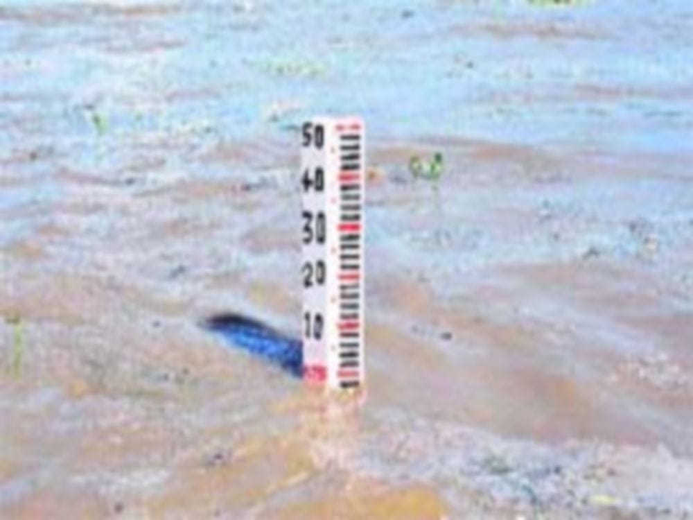 77679 cusec water discharged in Ganges
