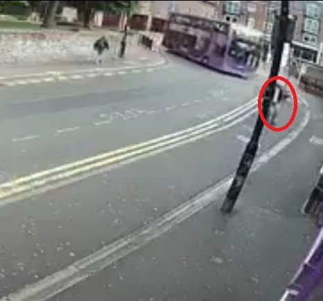 Weird News after bus hit man he gets up and walks into a bar in Reading UK
