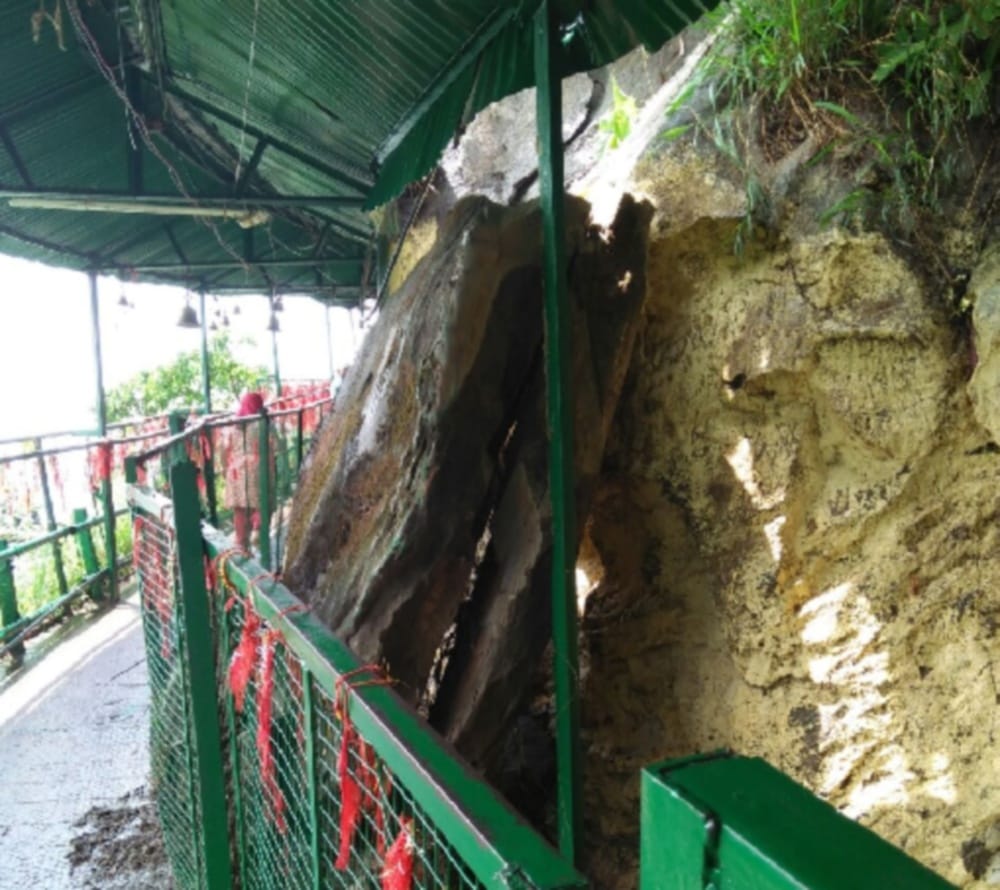 landslide near maa purnagiri temple